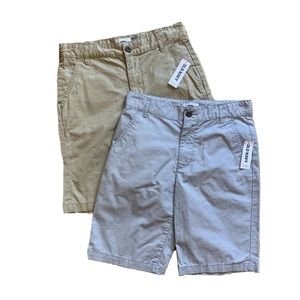 NEW Old Navy Boys Size 10 Chino Shorts - Set/2